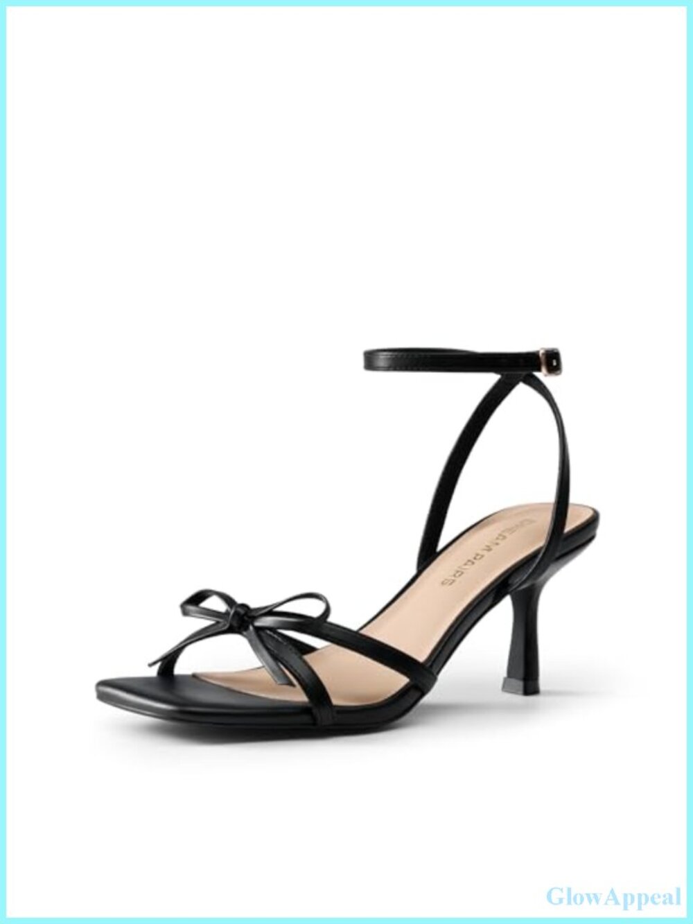 Elegant Bow Strappy Kitten Heel Sandals